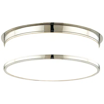 Hudson Valley Geneva 15 1/4" Wide Nickel Ceiling Light
