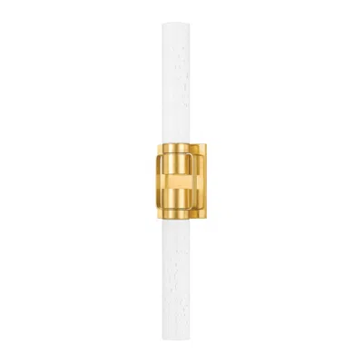 Hudson Valley Glen Oaks Wall Sconce 4.25 Inch In Aged Brass