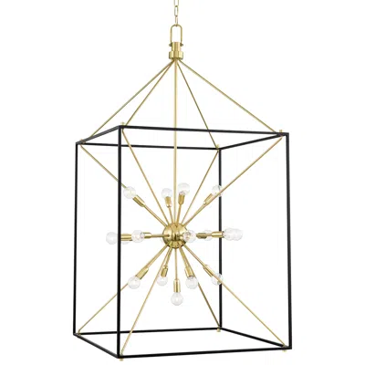 Hudson Valley Glendale 27"w Aged Brass 5-light Chandelier