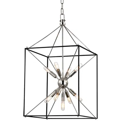 Hudson Valley Glendale 30" Polished Nickel Pendant Light
