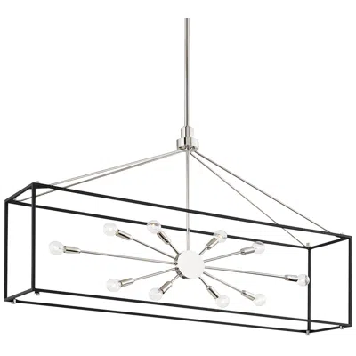 Hudson Valley Glendale 48" Wide Polished Nickel 10-light Island Chandelier