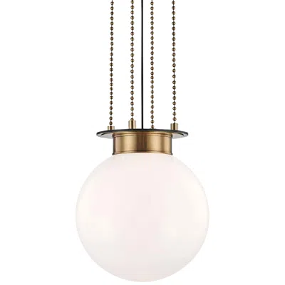 Hudson Valley Gunther 14" Wide Aged Old Bronze Pendant Light