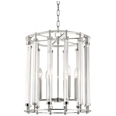 Hudson Valley Haddon 6 Light Pendant Polished Nickel