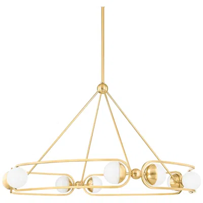 Hudson Valley Hartford 41 In. Steel 8 Light Chandelier