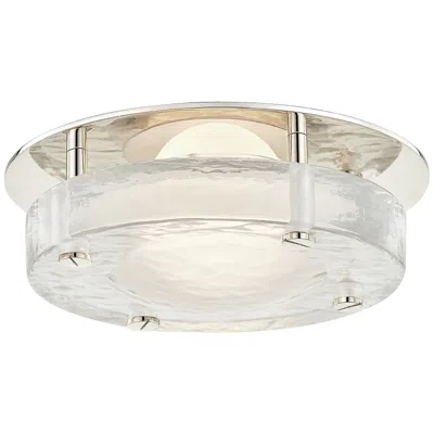 Hudson Valley Heath 8 1/4" Wide Polished Nickel Led Ceiling Light