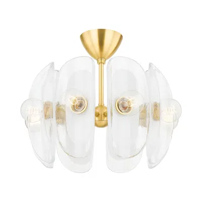 Hudson Valley Hilo 22 In. Steel 8 Light Semi Flush