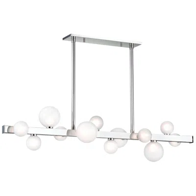 Hudson Valley Hinsdale 44 1/2"w Nickel Led Kitchen Island Light Pendant