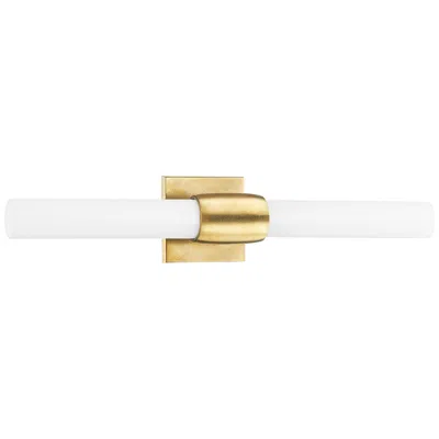 Hudson Valley Hogan 23" Wide Aged Brass 2-light Bath Light