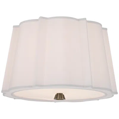 Hudson Valley Humphrey 17" Wide Aged Brass 2 Light Semi Flush