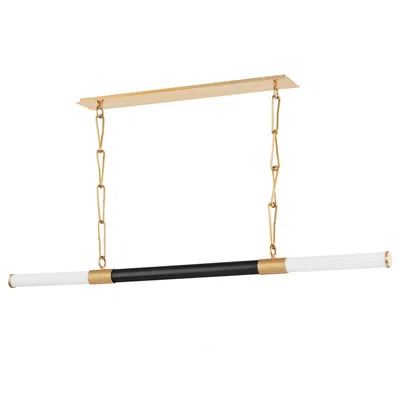 Hudson Valley Huntington 60" Wide Old Bronze Linear Led Island Pendant