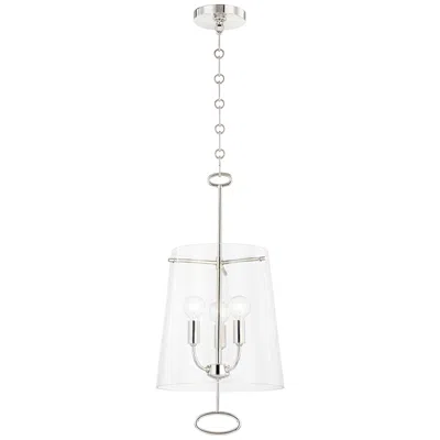 Hudson Valley James 11" Wide Polished Nickel 3-light Mini Pendant In Silver