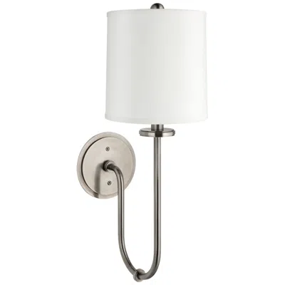 Hudson Valley Jericho 7" Wide Historic Nickel 1 Light Wall Sconce