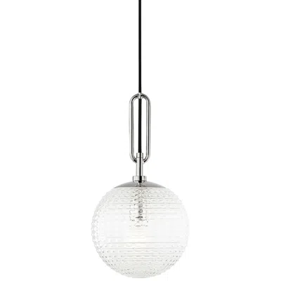 Hudson Valley Jewett 8"w Polished Nickel Mini Pendant Light
