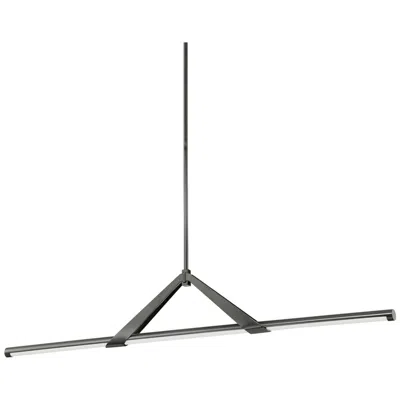 Hudson Valley Jonas 60" Wide Black Nickel Led Linear Pendant Light