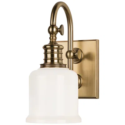 Hudson Valley Keswick 11" High Aged Brass Wall Sconce