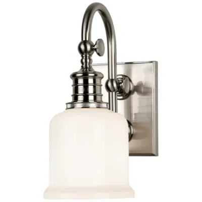 Hudson Valley Keswick 11" High Satin Nickel Wall Sconce
