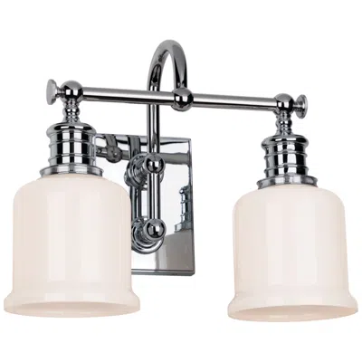 Hudson Valley Keswick 13 1/2" Wide Chrome 2-light Bath Light