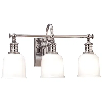Hudson Valley Keswick 21" Wide Polished Chrome 3 Light Bath Bracket