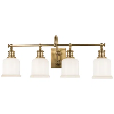 Hudson Valley Keswick 29" Wide Aged Brass Bath Light