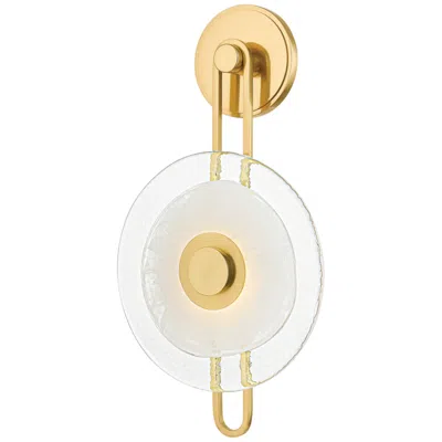 Hudson Valley Keuka Park Wall Sconce 10 Inch In Aged Brass