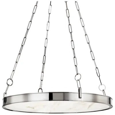 Hudson Valley Kirby 30" Wide Polished Nickel 1 Light Led Chandelier