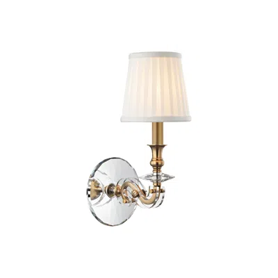 Hudson Valley Lapeer 14" High Aged Brass 1-light Wall Sconce