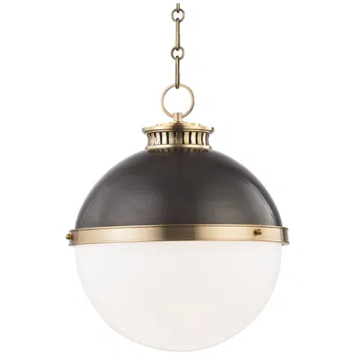 Hudson Valley Latham 14 3/4" Wide Aged/antique Bronze Globe Pendant Light