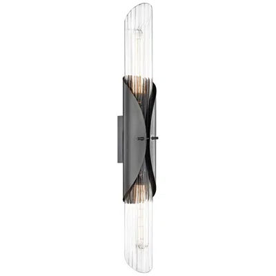 Hudson Valley Lefferts 26"h Old Bronze 2-light Wall Sconce