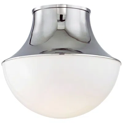 Hudson Valley Lettie 14 3/4" Wide Nickel Led Ceiling Light