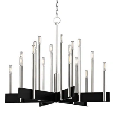 Hudson Valley Lighting Abrams 18 - Light Candle Style Classic / Traditional Chandelier In Polished Nickel