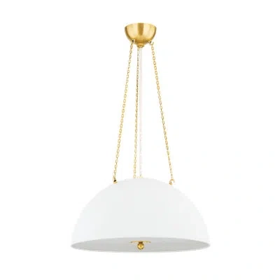 Hudson Valley Lighting Aged Brass Pendant
