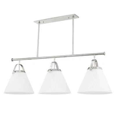 Hudson Valley Lighting Aldridge 3 Light Island Light In Polished Nickel