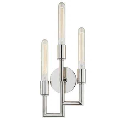 Hudson Valley Lighting Angler 3 - Light Flush Mount In Polished Nickel