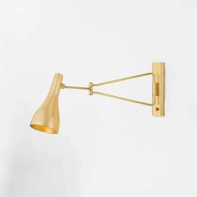 Hudson Valley Lighting Ashland  Flush Mount Sconce In Aged Brass