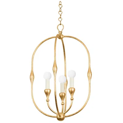 Hudson Valley Lighting Baltic 15 In. Vintage Gold Leaf Pendant