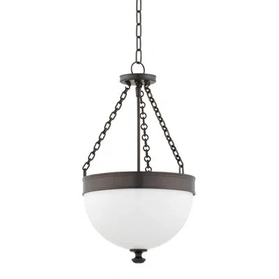 Hudson Valley Lighting Barrington 3 - Light Unique Bowl Pendant In Historic Bronze