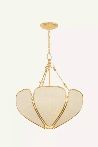 Hudson Valley Lighting Bayville Gold Leaf Woven Saguran Pendant