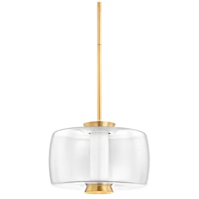 Hudson Valley Lighting Beau 15 In. Aged Brass Pendant