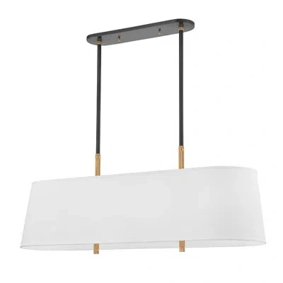 Hudson Valley Lighting Bowery 8 - Light Kitchen Island Linear Pendant In Aged Old Bronze