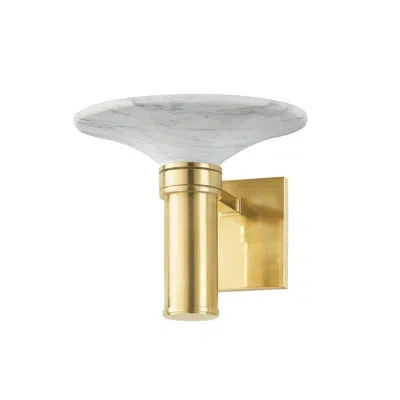Hudson Valley Lighting Brann 1 Light Wall Sconce In Brass
