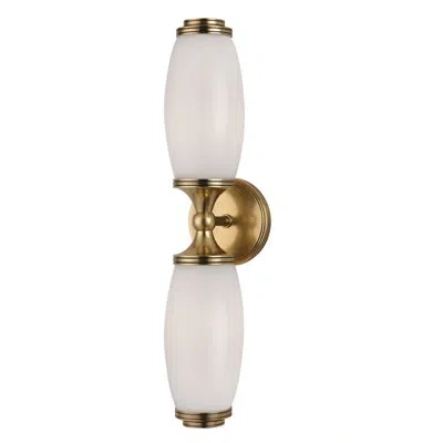 Hudson Valley Lighting Brooke 2 - Light Armed Sconce In Aged Brass