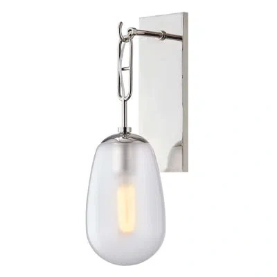 Hudson Valley Lighting Bruckner 1 Light Wall Sconce In Polished Nickel