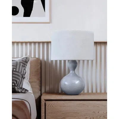 Hudson Valley Lighting Cairns 1 Light Table Lamp In Gray