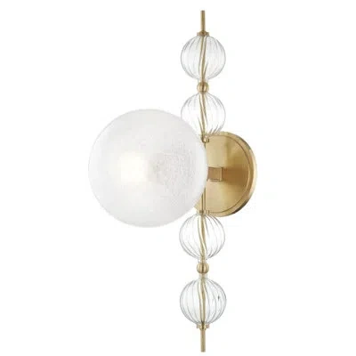 Hudson Valley Lighting Calypso 1 - Light Dimmable Armed Sconce In Aged Brass