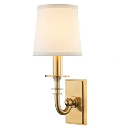 Hudson Valley Lighting Carroll 1 - Light Candle Wall Light In Aged Brass