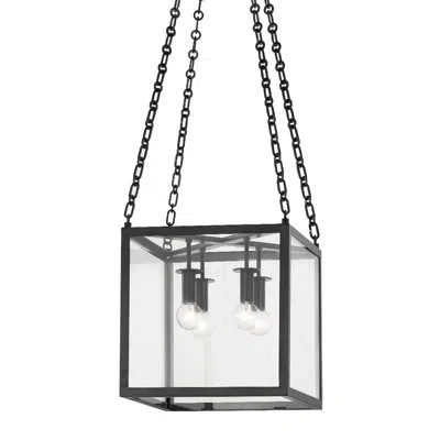 Hudson Valley Lighting Catskill 4 Light Lantern In Aged Iron