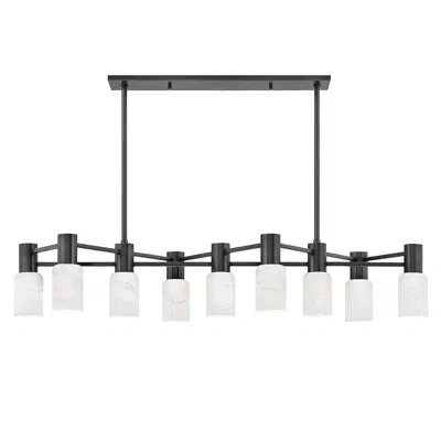 Hudson Valley Lighting Centerport 9 - Light Kitchen Island Linear Pendant In Old Bronze