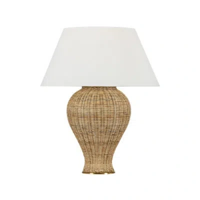Hudson Valley Lighting Chatsworth Table Lamp In Aged Brass By Mark D. Sikes In Tan