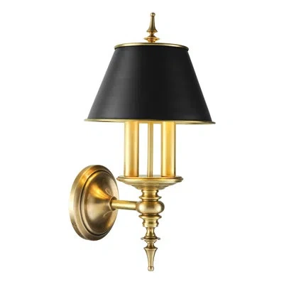 Hudson Valley Lighting Cheshire 1 - Light Candle Wall Light In Aged Brass