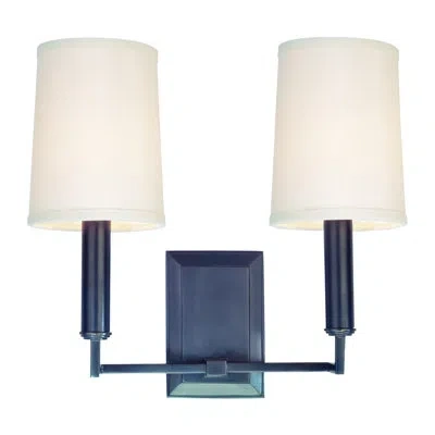 Hudson Valley Lighting Clinton 2 - Light Candle Wall Light In Aged Brass
